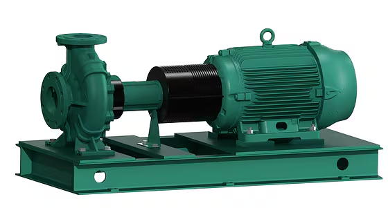 Wilo Mather Platt end suction centrifugal pump for industrial water transfer