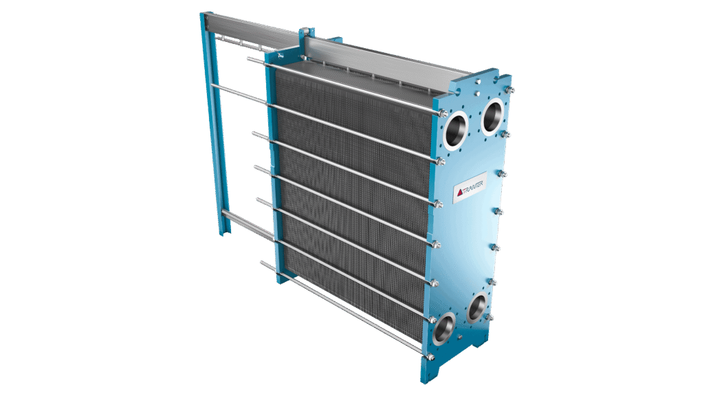 Tranter gasketed plate heat exchanger for industrial process cooling and heating