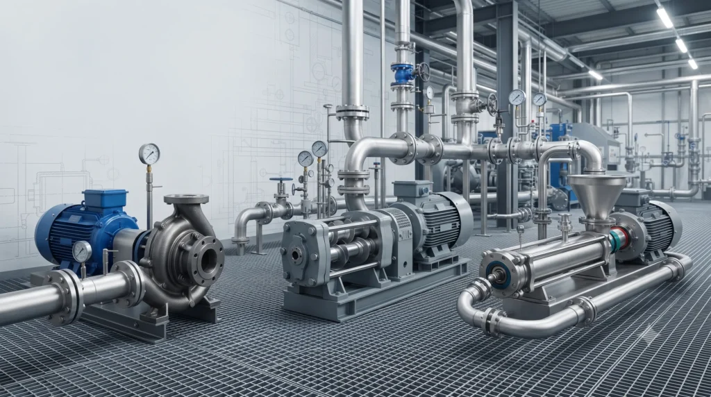 Centrifugal pump vs screw pump comparison with progressive cavity pump